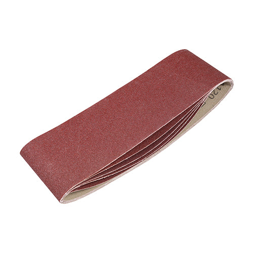 TIMCO Sanding Belts 120 Grit Red - 75 x 533mm - Image