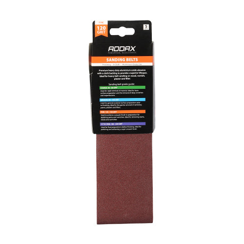 TIMCO Sanding Belts 120 Grit Red - 75 x 533mm - Image