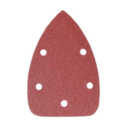 TIMCO Detail Sanding Pads 80 Grit Red - 95 x 136mm - Image