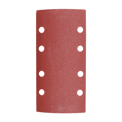 TIMCO 1/3 Sanding Sheets 120 Grit Red Punched - 93 x 185mm - Image