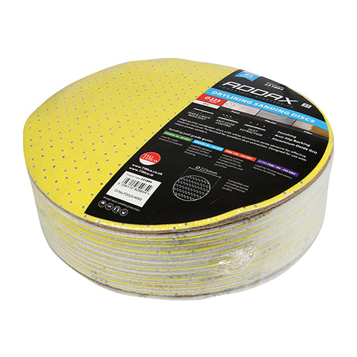 TIMCO Drylining Sanding Discs 80 Grit Yellow - 225mm - Image