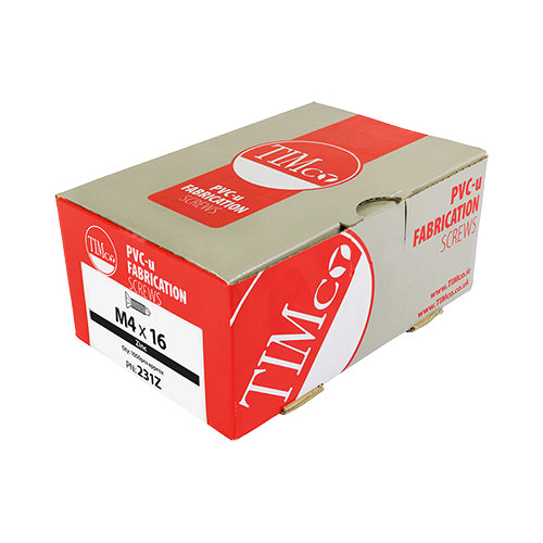 TIMCO Window Fabrication Screws Countersunk Facet PH Metric Thread Self-Drilling Point Zinc - M4 x 16 - Image