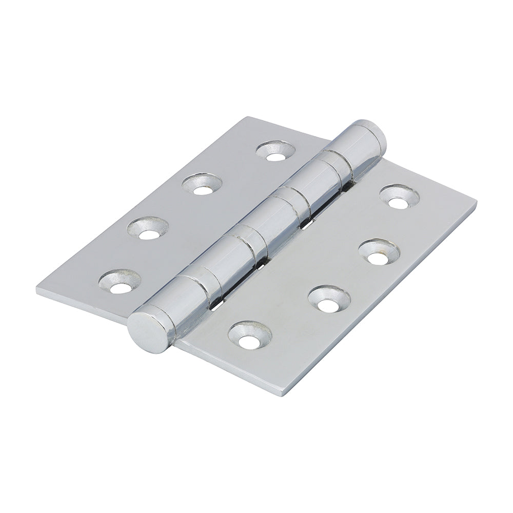 TIMCO Performance Ball Race Hinge - Solid Brass - Polished Chrome - 102 x 76