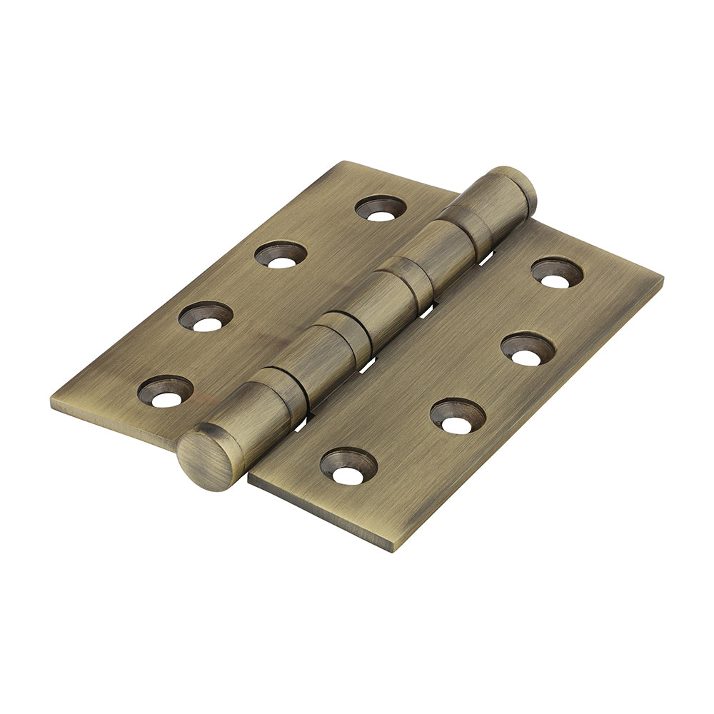 TIMCO Performance Ball Race Hinge - Solid Brass - Antique Brass - 102 x 76