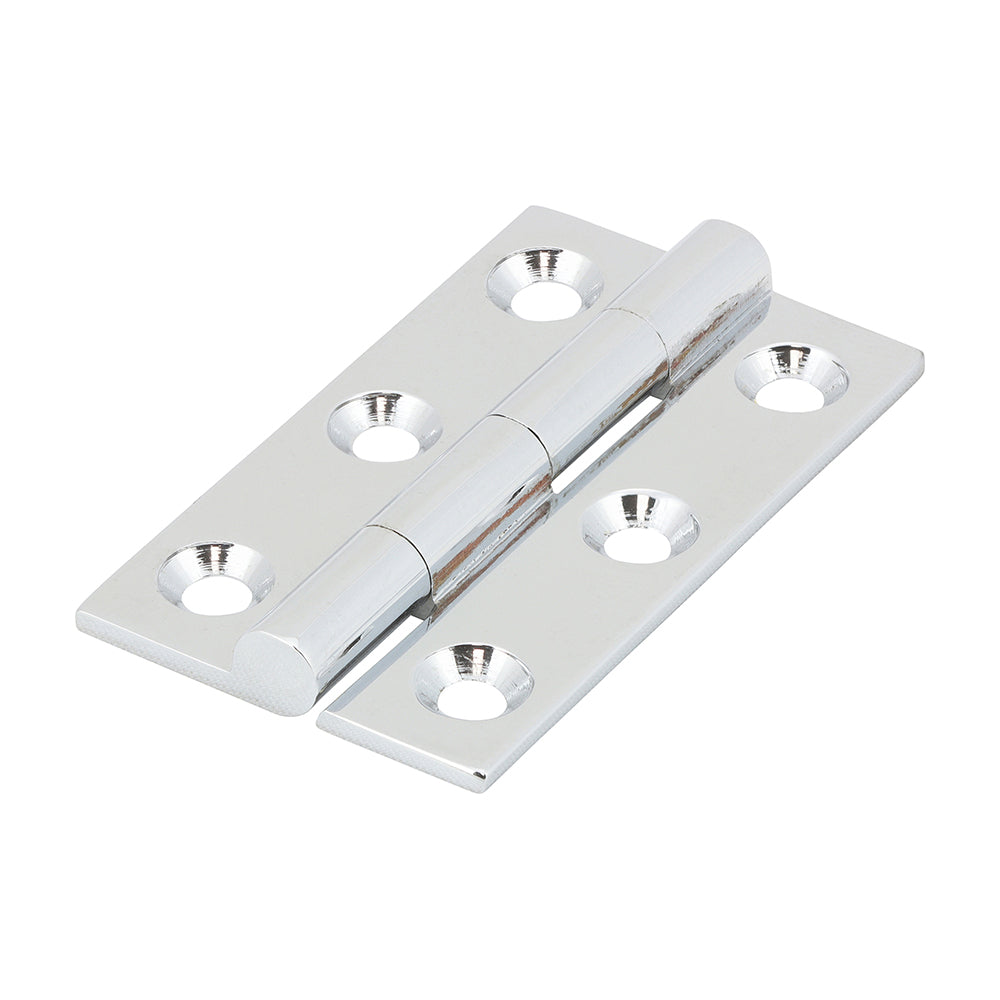 TIMCO Solid Drawn Hinge - Solid Brass - Polished Chrome - 50 x 28