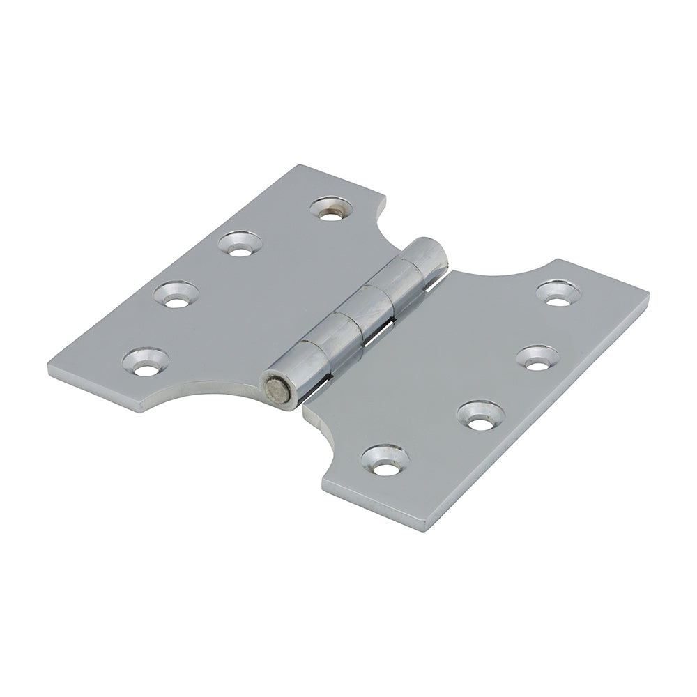 TIMCO Parliament Hinge (488) - Solid Brass - Polished Chrome - 102 x 100 - Image