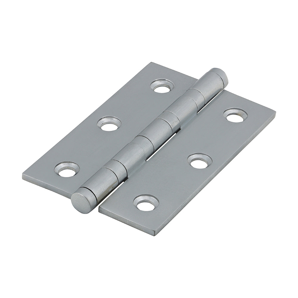 TIMCO Performance Ball Race Hinge - Solid Brass - Satin Chrome - 76 x 50