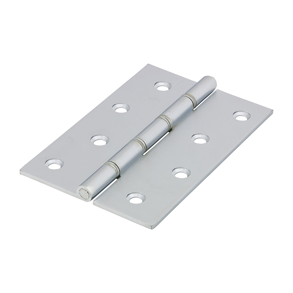 TIMCO Double Steel Washered Butt Hinge - Solid Brass - Satin Chrome - 102 x 67 - Image