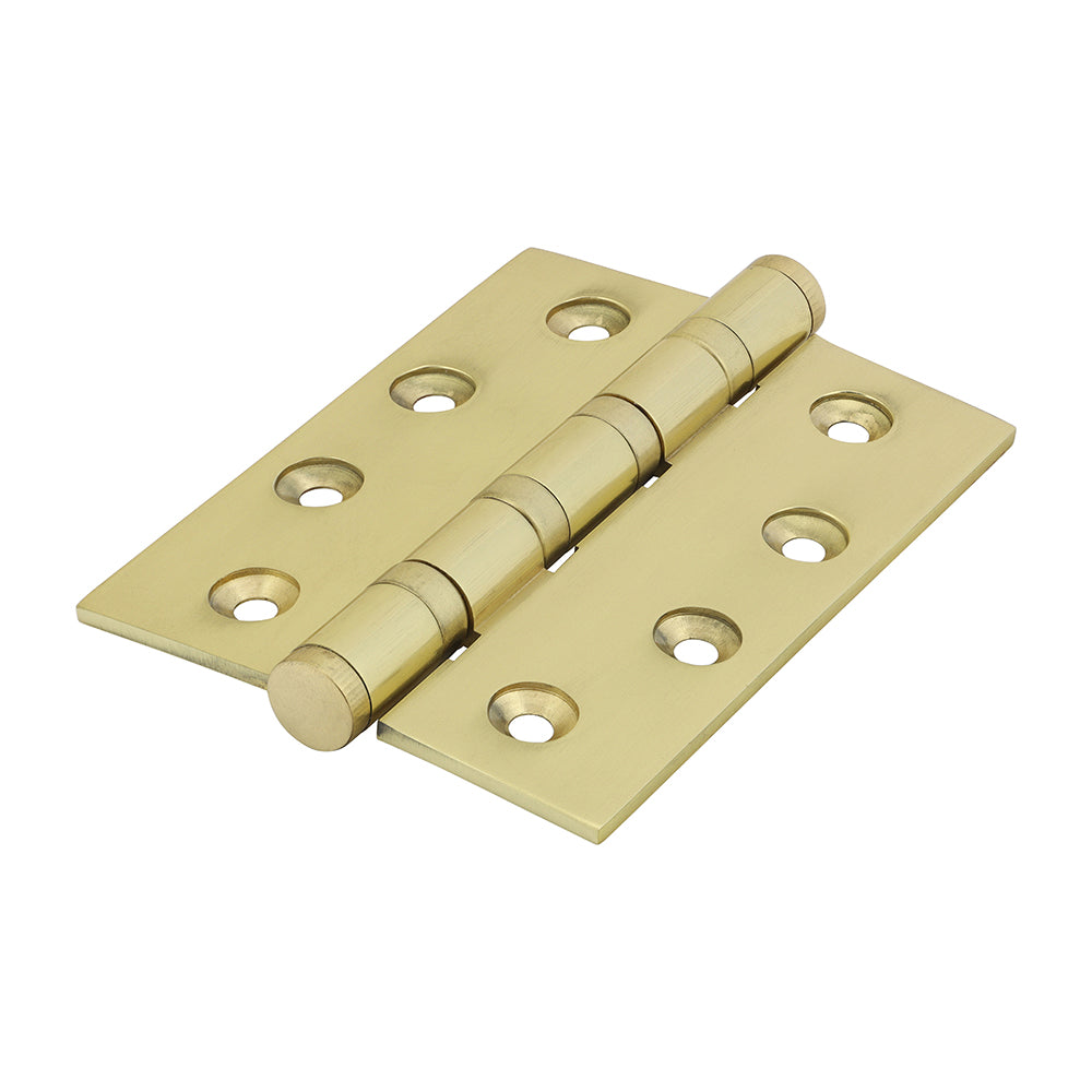 TIMCO Performance Ball Race Hinge - Solid Brass - Polished Brass - 102 x 76