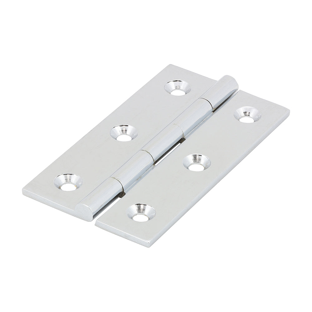 TIMCO Solid Drawn Hinge - Solid Brass - Polished Chrome - 64 x 35