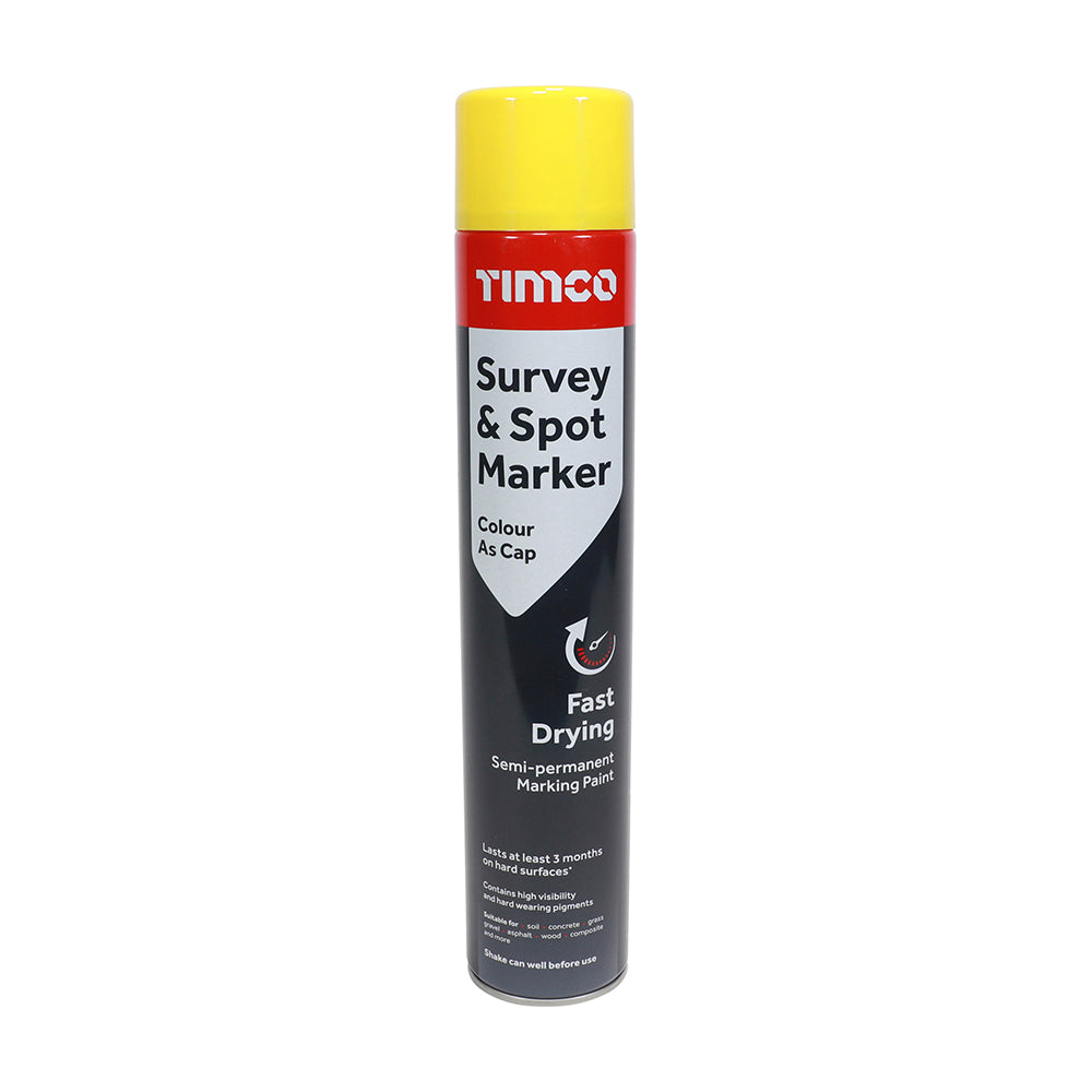 TIMCO Survey & Spot Marker Yellow - 750ml - Image