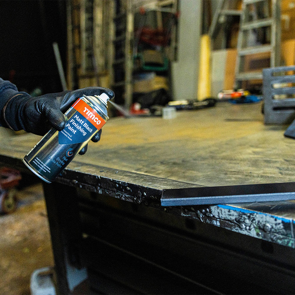 TIMCO Finishing Paint Matt Black - 380ml - Image