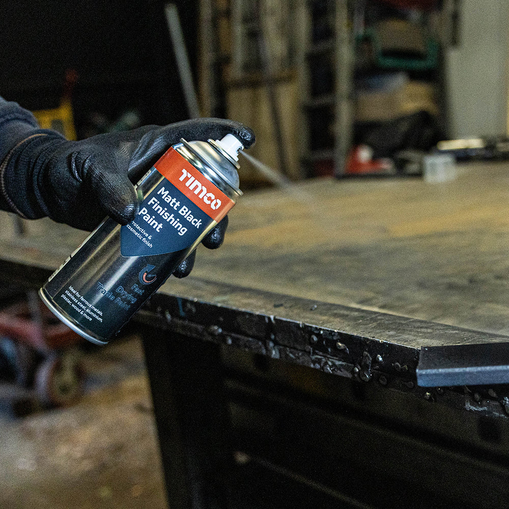 TIMCO Finishing Paint Matt Black - 380ml - Image