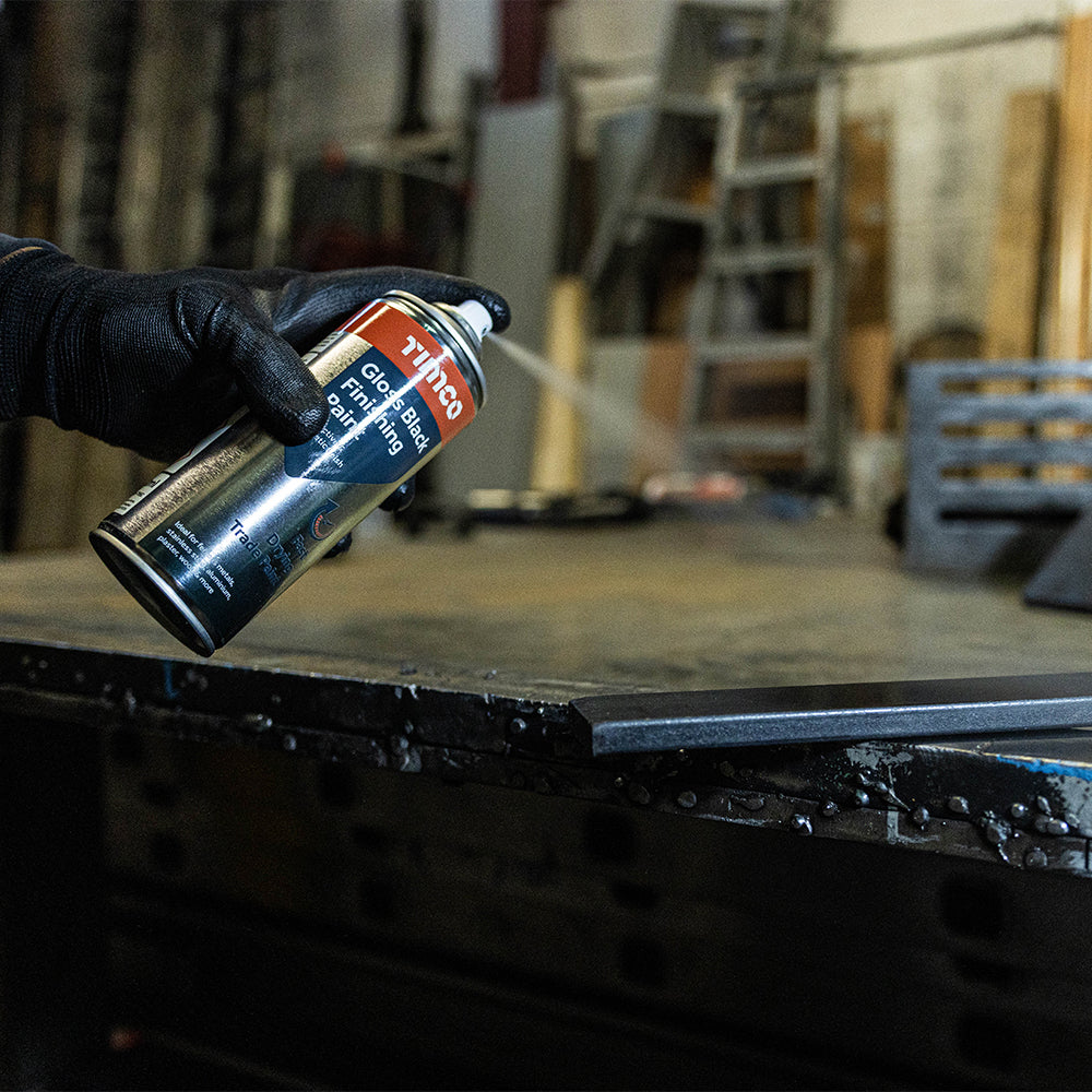 TIMCO Finishing Paint Gloss Black - 380ml - Image