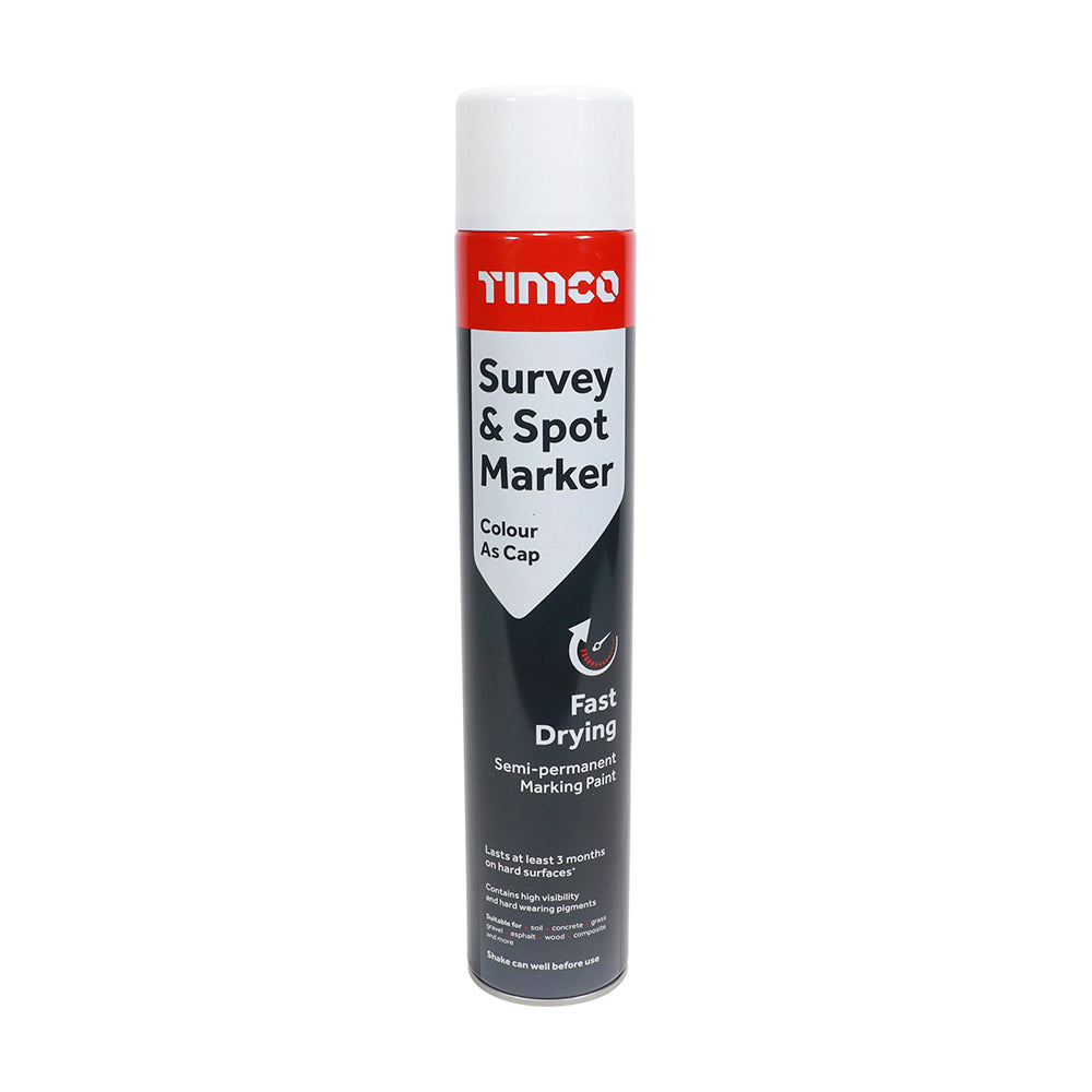TIMCO Survey & Spot Marker White - 750ml - Image