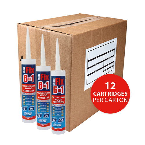 TIMCO 6 in 1 PU Wood Adhesive 5 Minutes Translucent Gel - 310ml - Image