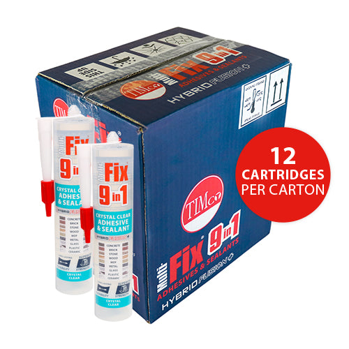 TIMCO 9 In 1 Adhesive & Sealant Crystal Clear - 290ml - Image