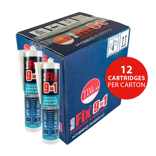 TIMCO 9 In 1 Universal Adhesive & Sealant White - 290ml - Image
