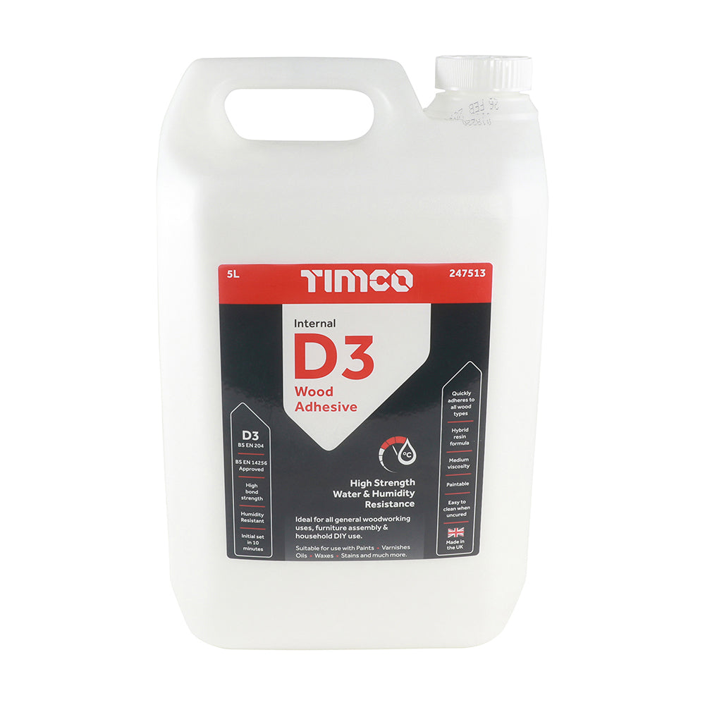 TIMCO Internal D3 Wood Adhesive - 5L - Image
