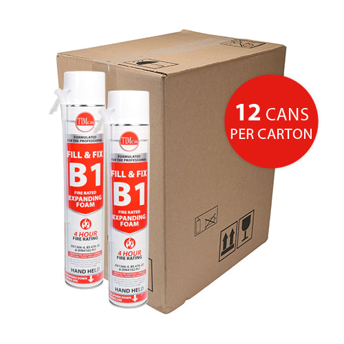 TIMCO Fill & Fix Fire Rated Expanding PU Foam B1 Hand Held - 750ml - Image