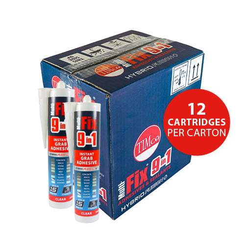 TIMCO 9 in 1 Instant Grab Adhesive Clear - 290ml - Image