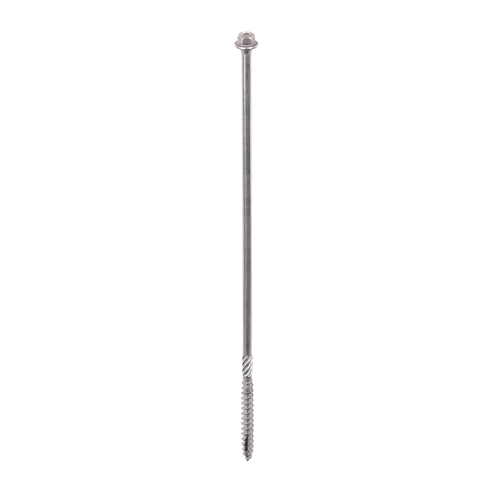 TIMCO Timber Screws Hex Flange Head A4 Stainless Steel - 6.7 x 250 - Image