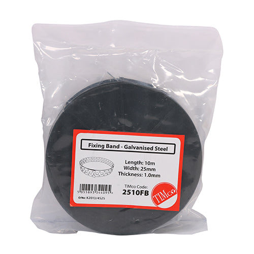 TIMCO Fixing Band Galvanised - 25mm x 10m - Image