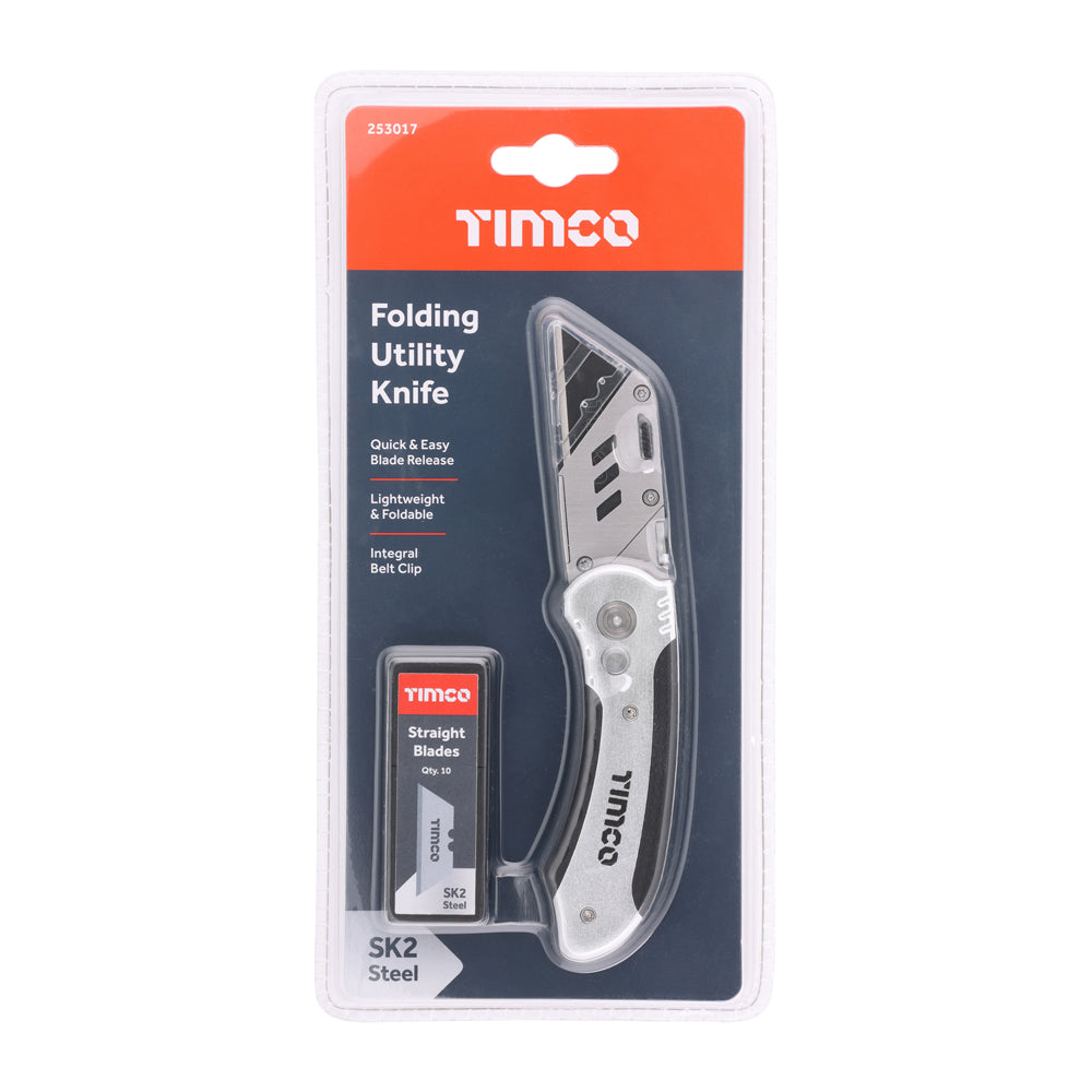 TIMCO Folding Utility Knife - 60 x 19 x 0.6mm - Image