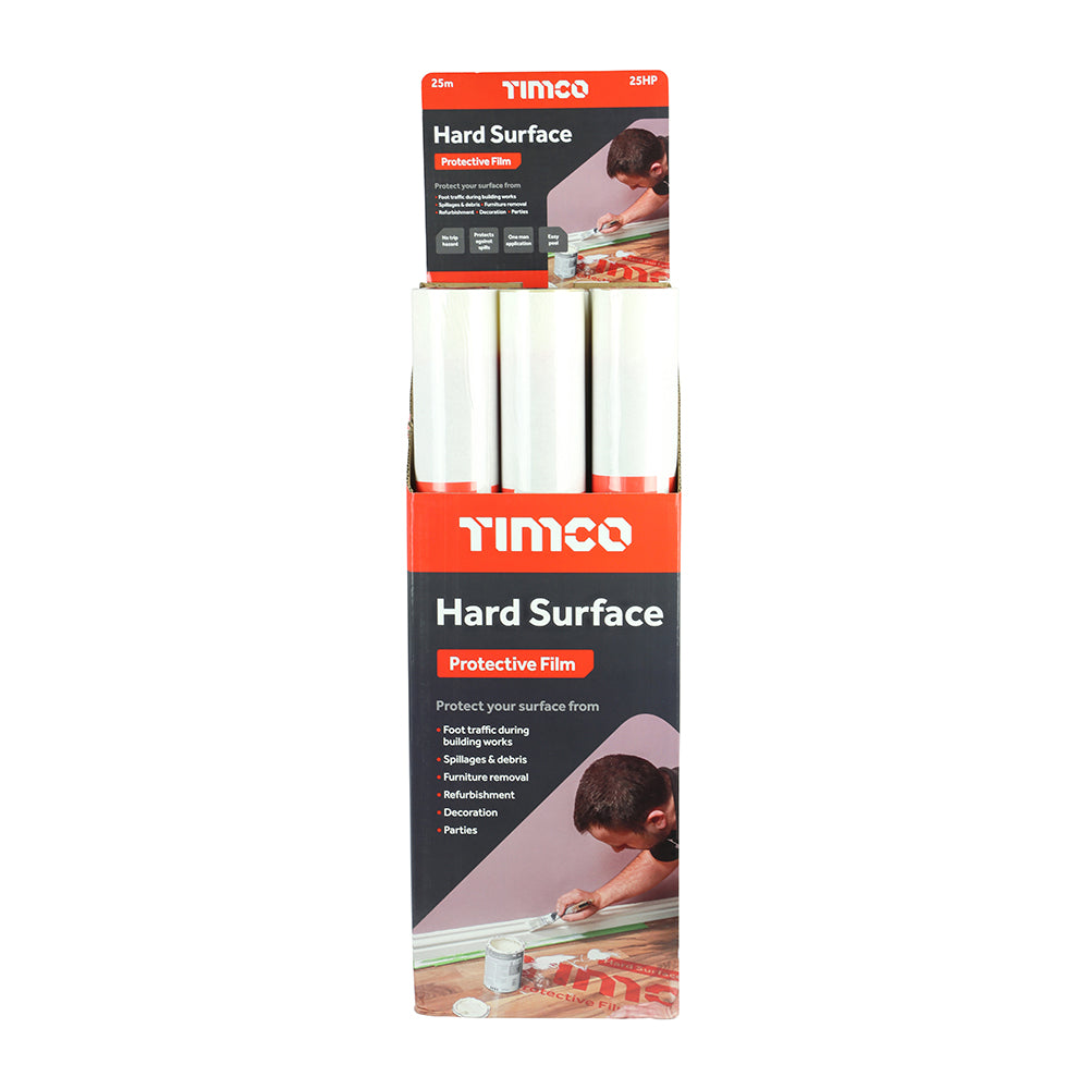 TIMCO Protective Film For Hard Surfaces - 25m x 0.6m - Image