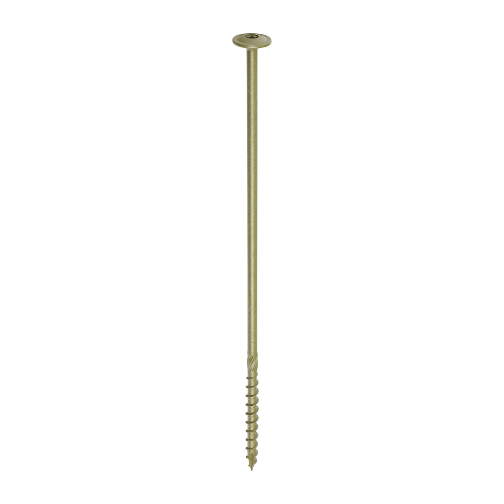 TIMCO Wafer Head Exterior Green Timber Screws - 8.0 x 275 - Image