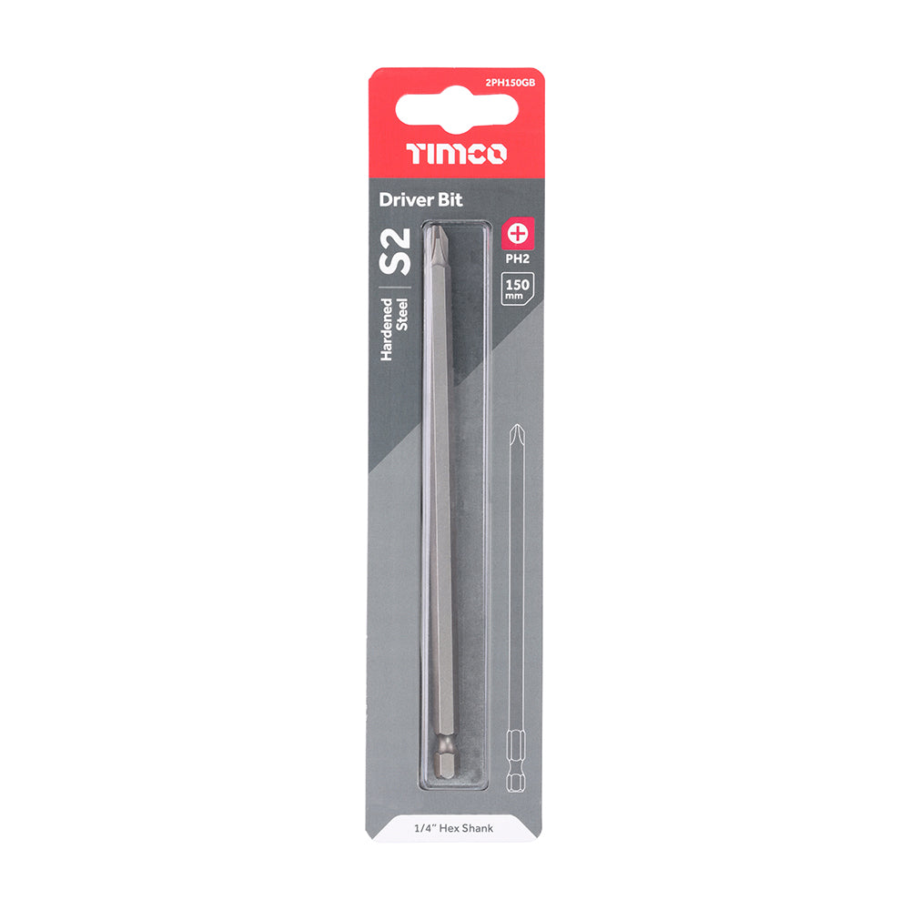 TIMCO Phillips Driver Bit S2 Grey - No.2 x 150 - Image