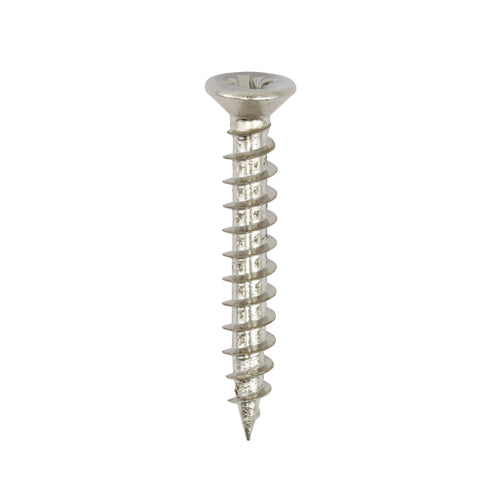 TIMCO Classic Multi-Purpose Reduced Head Countersunk Nickel Piano Hinge Woodscrews - 3.0 x 12 - Image
