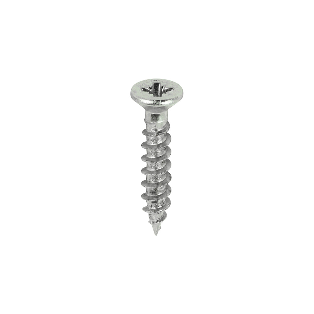 TIMCO Classic Multi-Purpose Reduced Head Countersunk Nickel Piano Hinge Woodscrews - 3.0 x 16 - Image