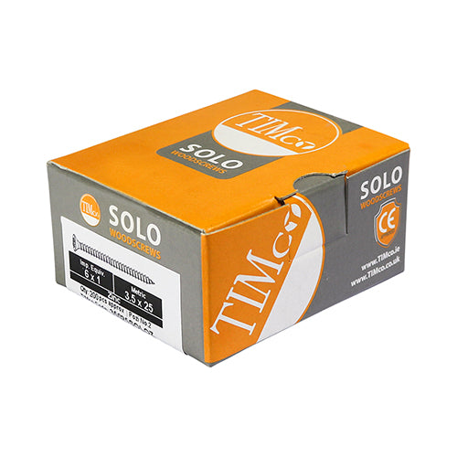 TIMCO Solo Countersunk Silver Woodscrews - 3.0 x 25 - Image