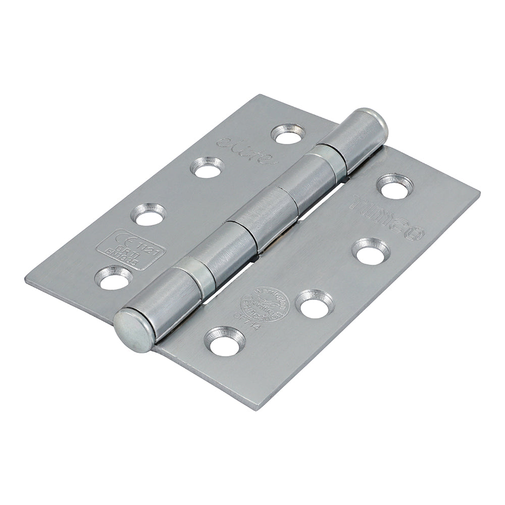 TIMCO Ball Bearing Hinges Grade 11 Steel Satin Chrome - 102 x 76 x 2.7 - Image