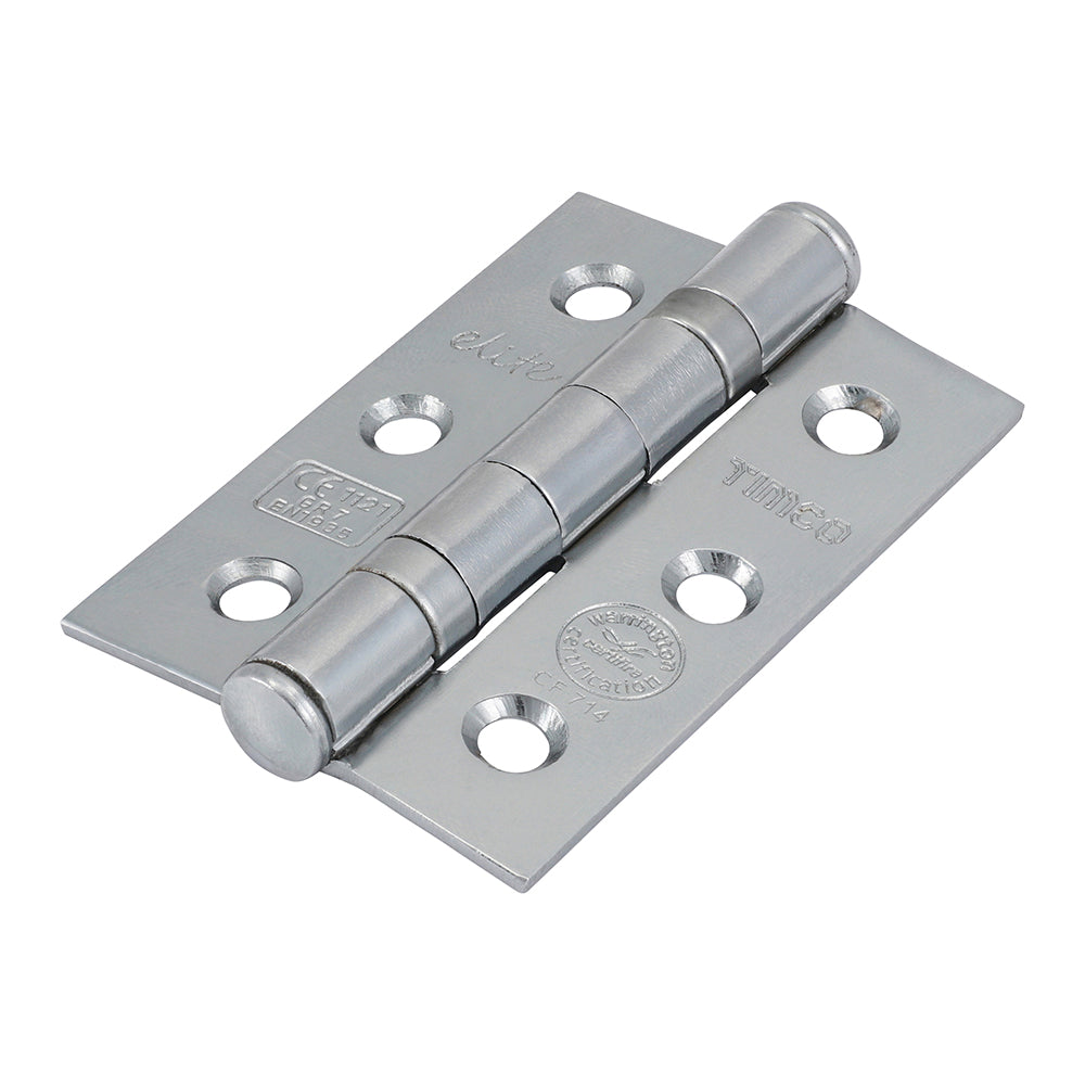 TIMCO Ball Bearing Hinges Grade 7 Steel Polished Chrome - 76 x 51 x 2.2 - Image