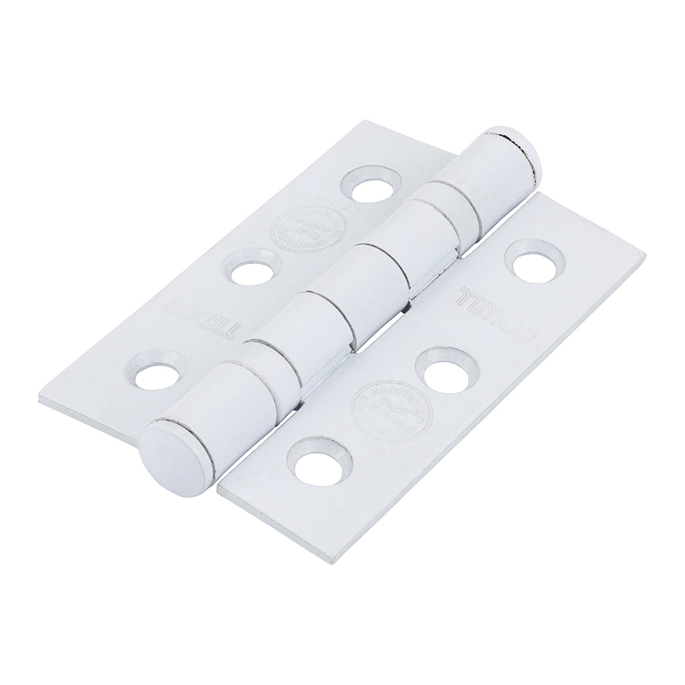 TIMCO Ball Bearing Hinges Grade 7 Steel Epoxy White - 76 x 50 x 2.0