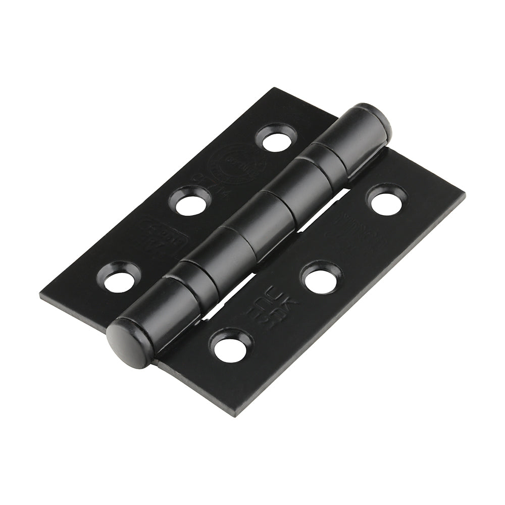 TIMCO Ball Bearing Hinges Grade 7 Steel Epoxy Black - 76 x 50 x 2.0 - Image