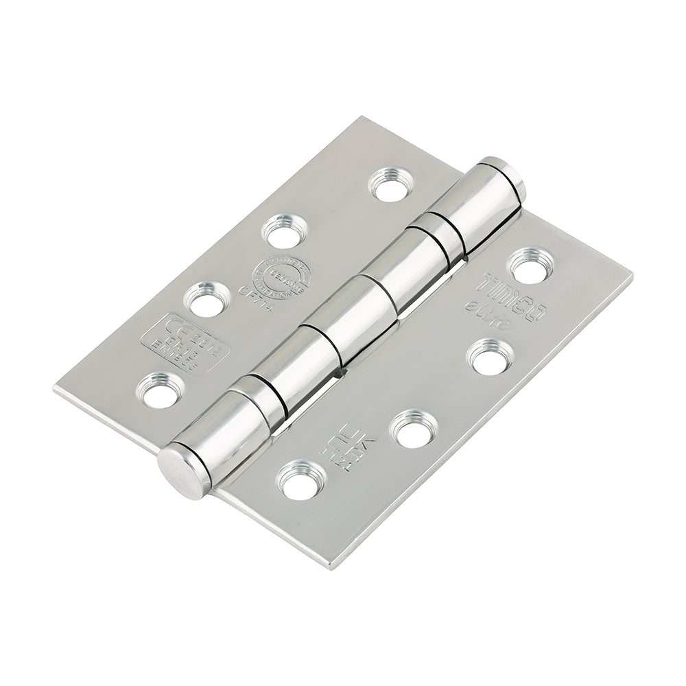 TIMCO Ball Bearing Hinges Grade 13 Polished Stainless Steel - 101 x 76 x 3.0 - Image