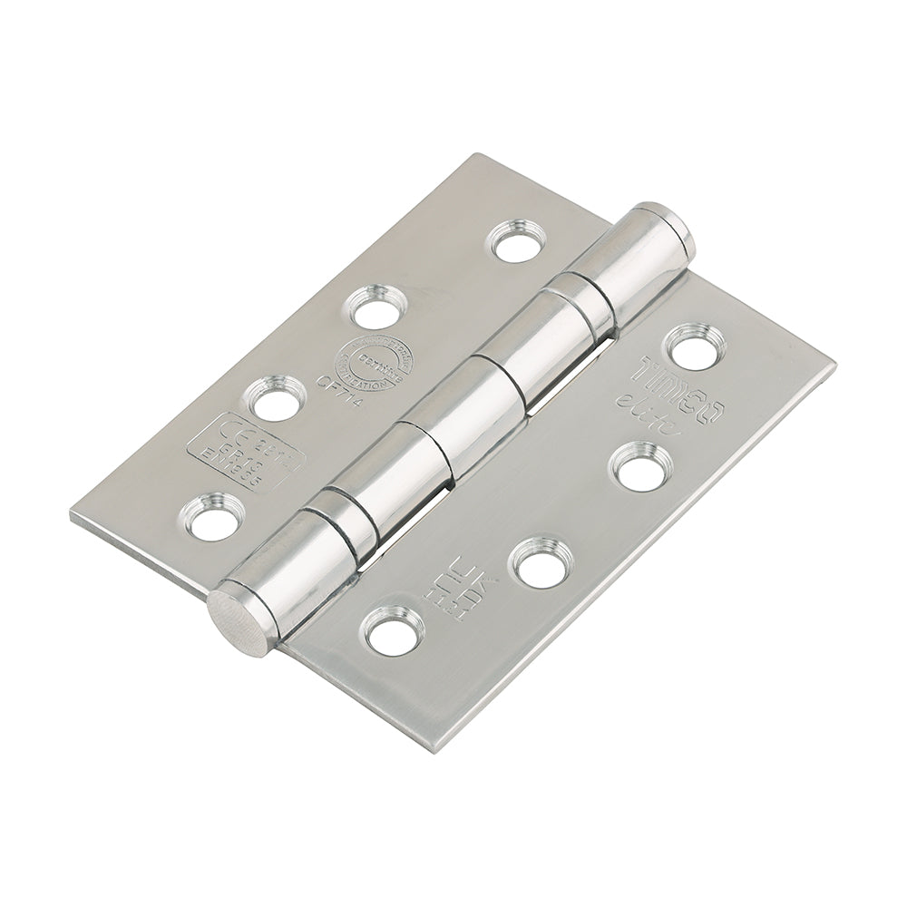 TIMCO Ball Bearing Hinges Grade 13 Polished Stainless Steel - 101 x 76 x 3.0 - Image