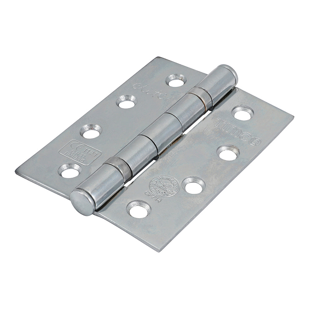 TIMCO Ball Bearing Hinges Grade 11 Steel Polished Chrome - 101 x 76 x 2.6 - Image