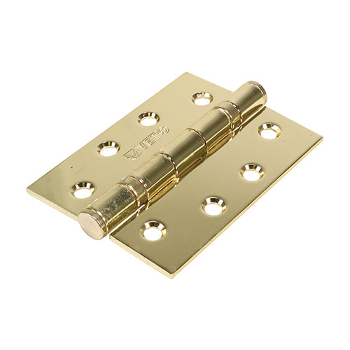 TIMCO Twin Ball Bearing Hinges - Steel - Electro Brass - 102 x 76