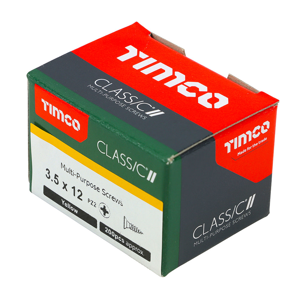 TIMCO Classic Multi-Purpose Countersunk Gold Woodscrews - 3.5 x 12 - Image