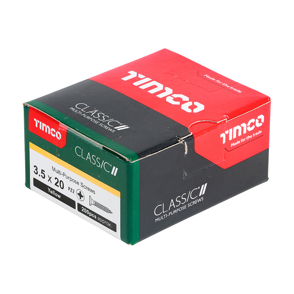 TIMCO Classic Multi-Purpose Countersunk Gold Woodscrews - 3.5 x 20 - Image
