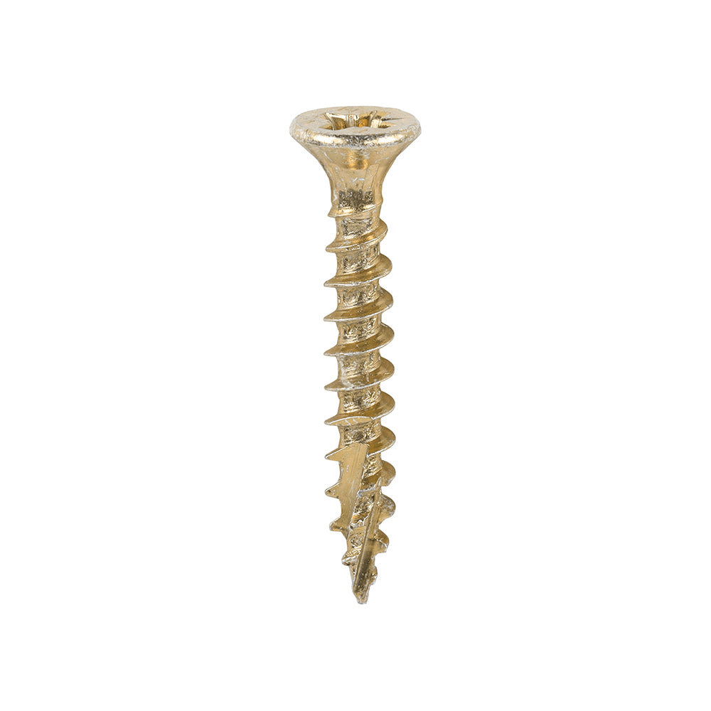 TIMCO C2 Strong-Fix Multi-Purpose Premium Countersunk Gold Woodscrews - 3.5 x 25 - Image