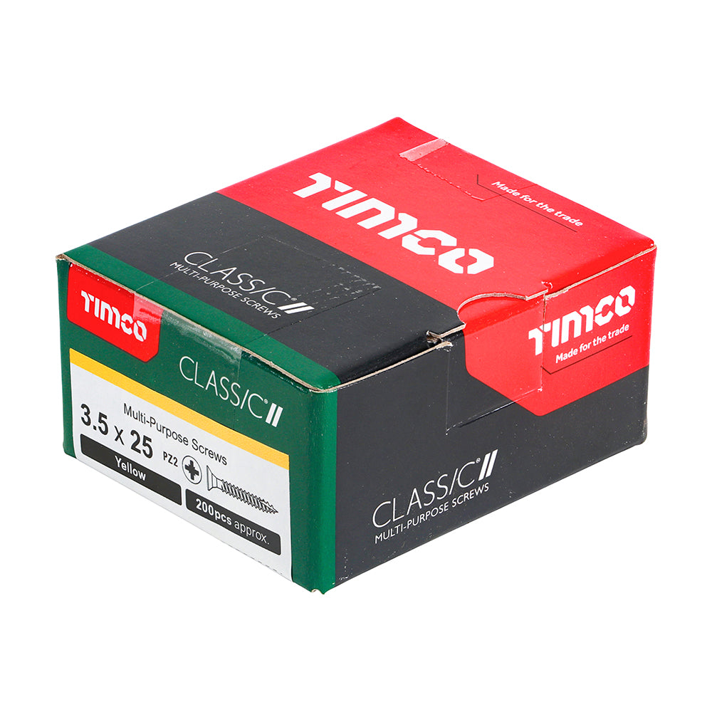 TIMCO Classic Multi-Purpose Countersunk Gold Woodscrews - 3.5 x 25 - Image