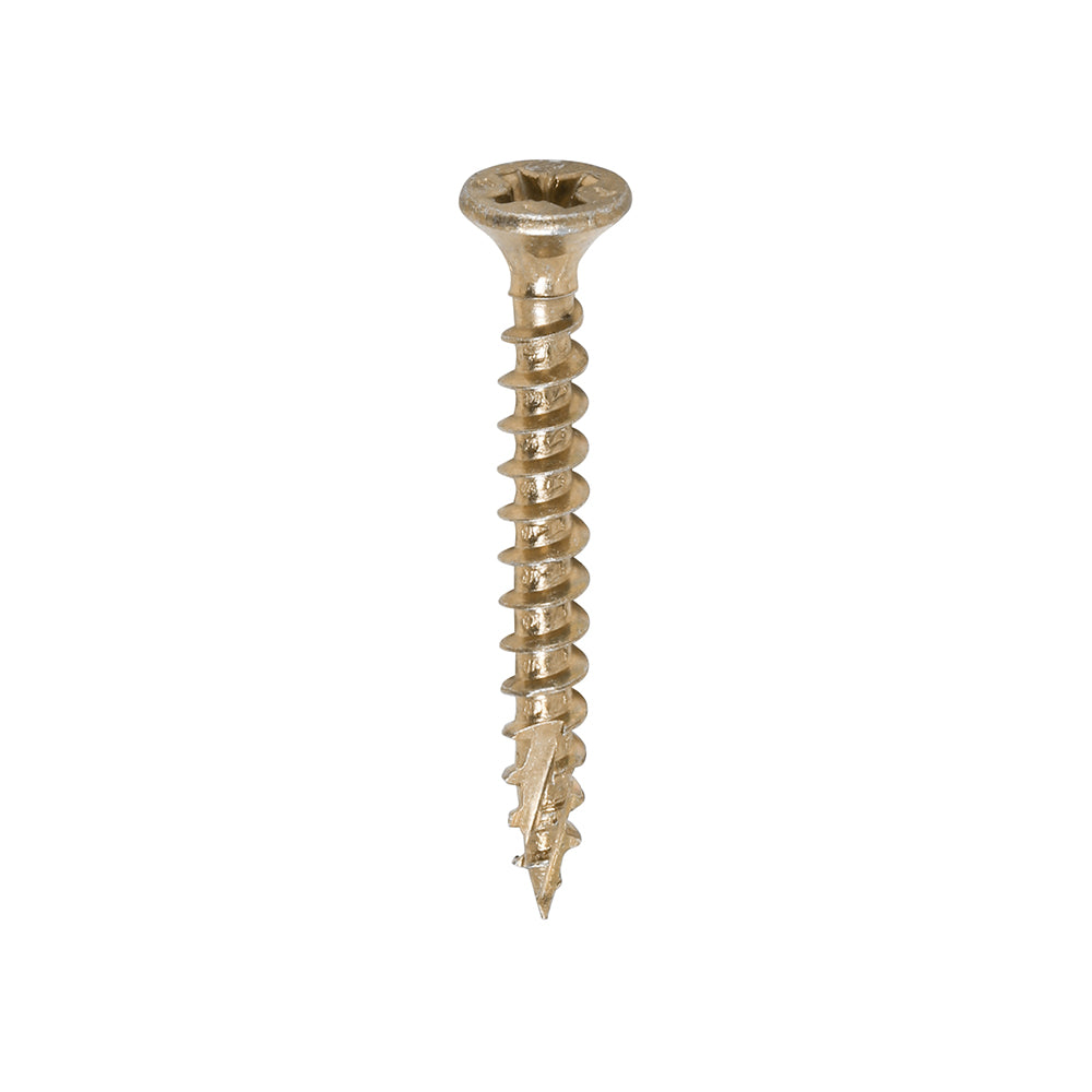 TIMCO C2 Strong-Fix Multi-Purpose Premium Countersunk Gold Woodscrews - 3.5 x 30 - Image