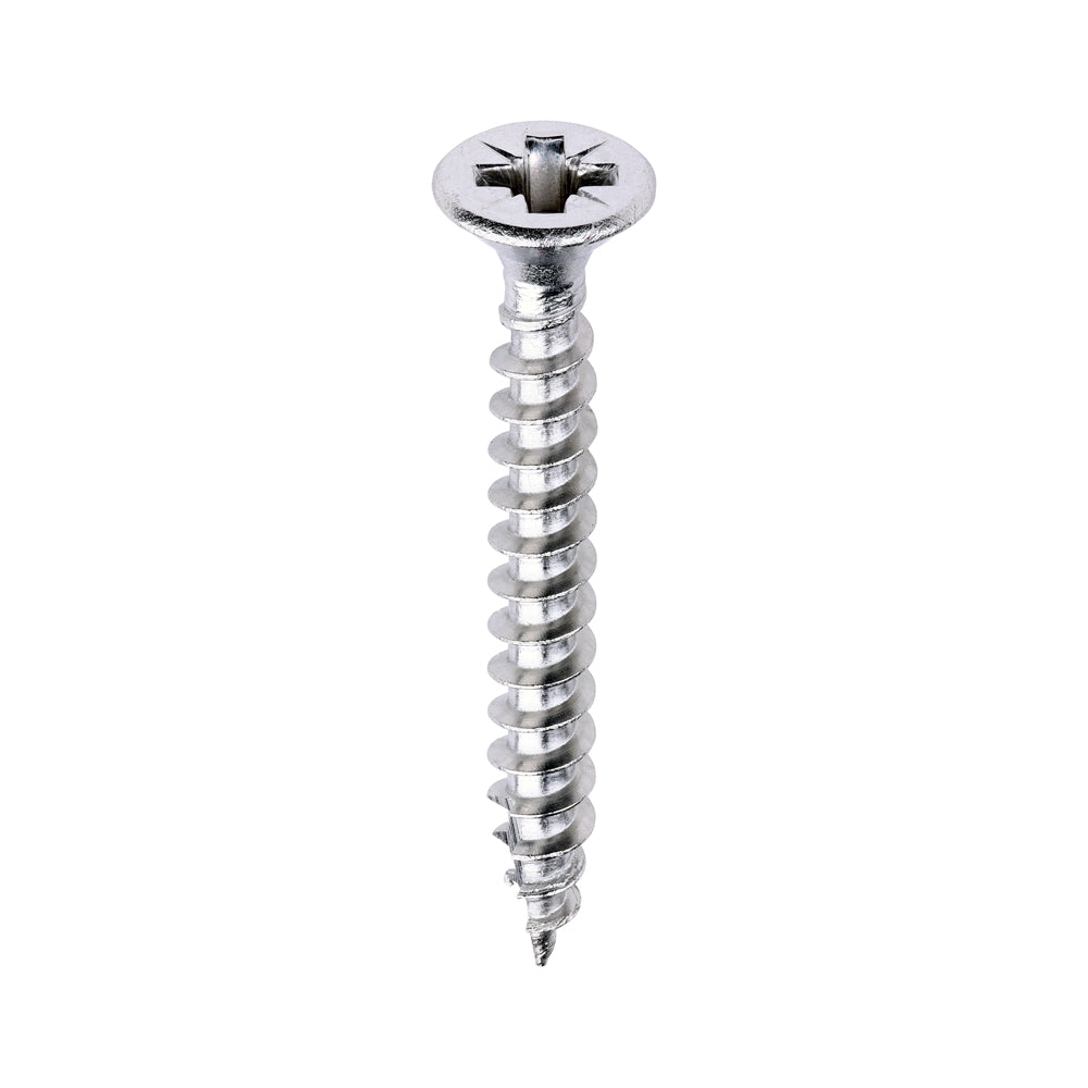 TIMCO Classic Multi-Purpose Countersunk A2 Stainless Steel Woodcrews - 3.5 x 30 - Image