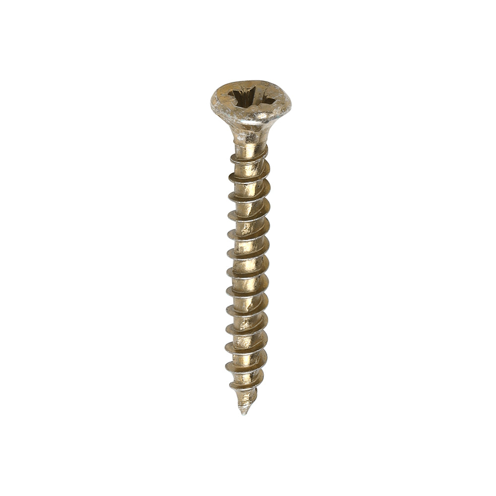 TIMCO Velocity Premium Multi-Use Countersunk Gold Woodscrews - 3.5 x 30 - Image