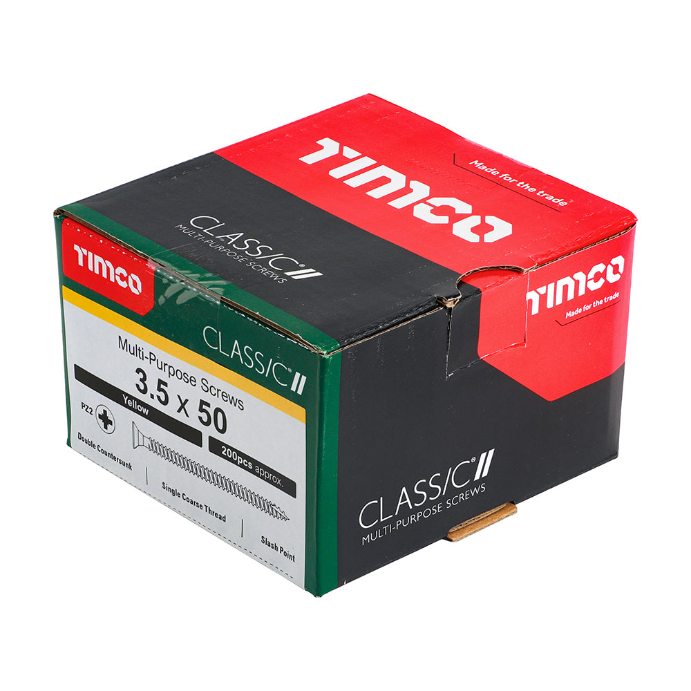 TIMCO Classic Multi-Purpose Countersunk Gold Woodscrews - 3.5 x 50 - Image